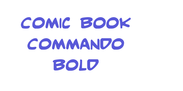 Comic Book Commando Bold Font Download