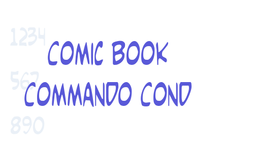 Comic Book Commando Cond Font Download