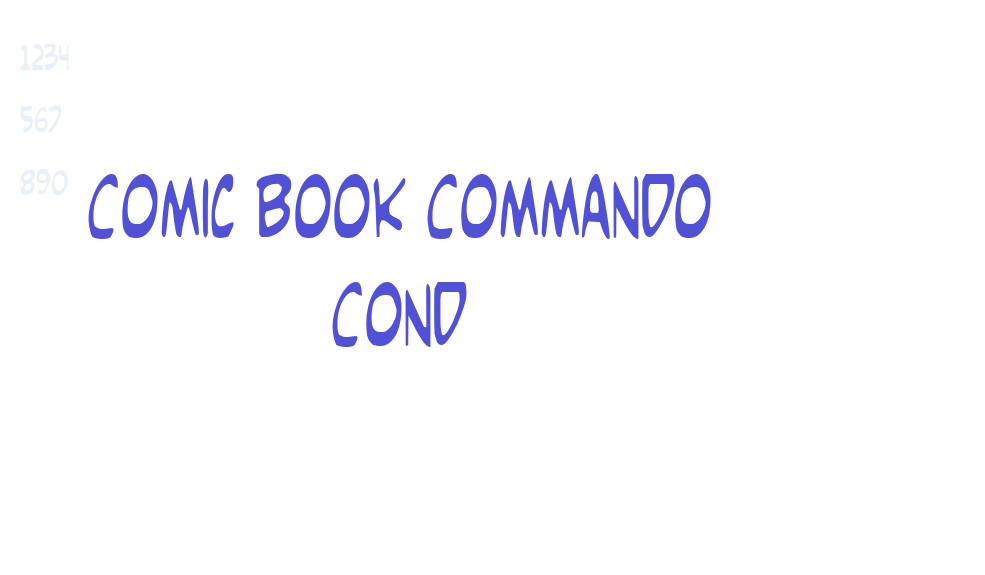 Comic Book Commando Cond-font-download