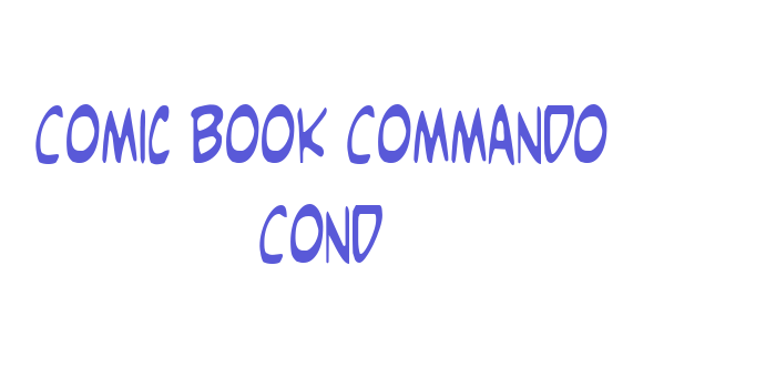 Comic Book Commando Cond Font