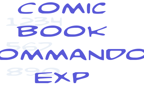 Comic Book Commando Exp Font Download