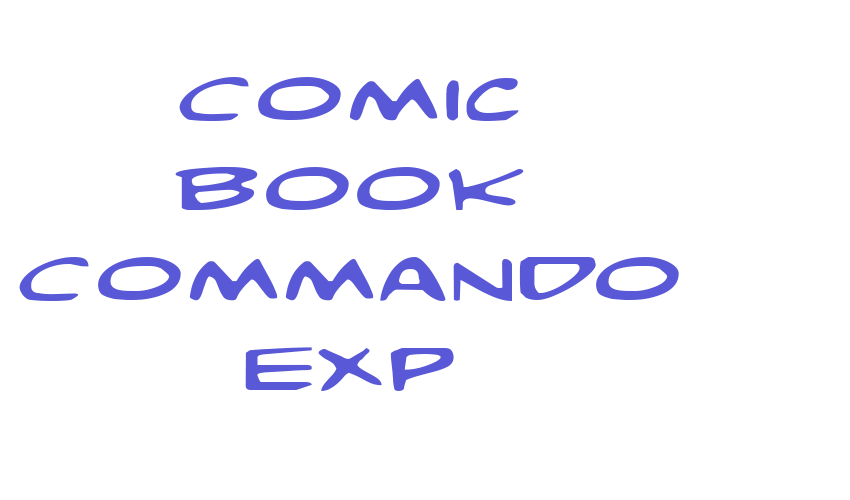 Comic Book Commando Exp Font