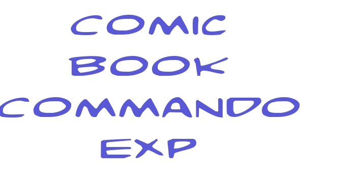 Comic Book Commando Exp Font Download