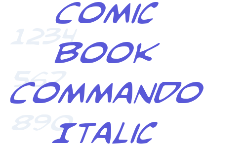 Comic Book Commando Italic Font Download