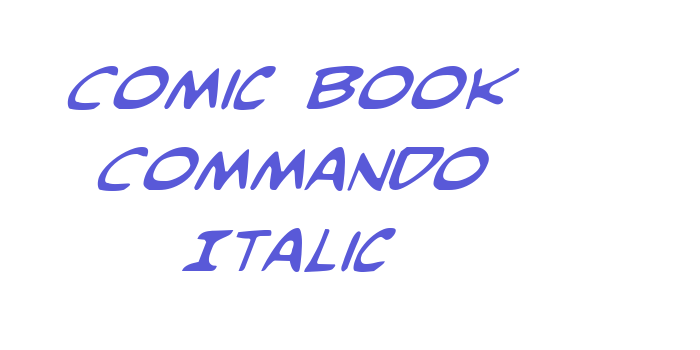 Comic Book Commando Italic Font Download