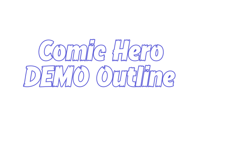 Comic Hero DEMO Outline Font