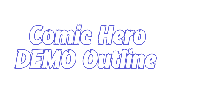 Comic Hero DEMO Outline Font Download