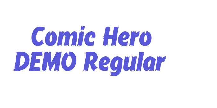 Comic Hero DEMO Regular Font Download