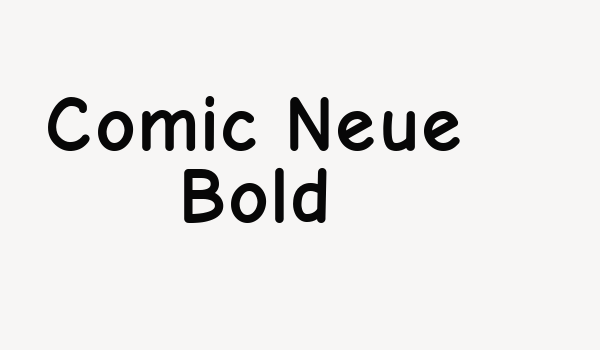 Comic Neue Bold Font