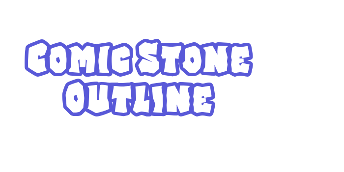 Comic Stone Outline Font Download