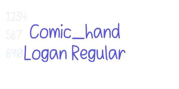 Comic_hand Logan Regular font free