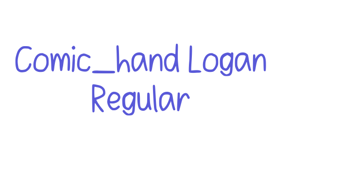 Comic_hand Logan Regular Font Download