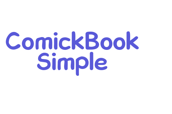 ComickBook Simple Font