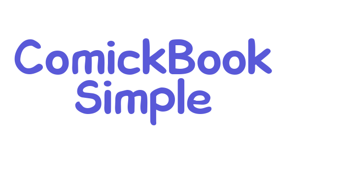 ComickBook Simple Font Download