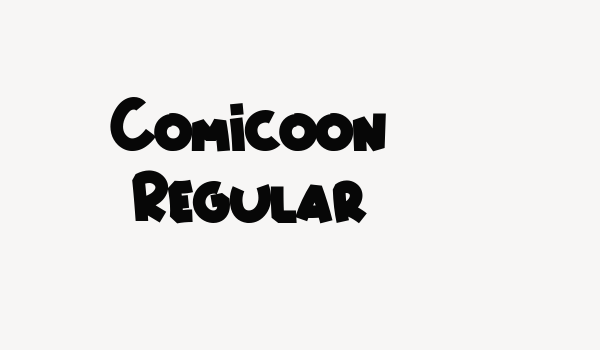 Comicoon Regular Font