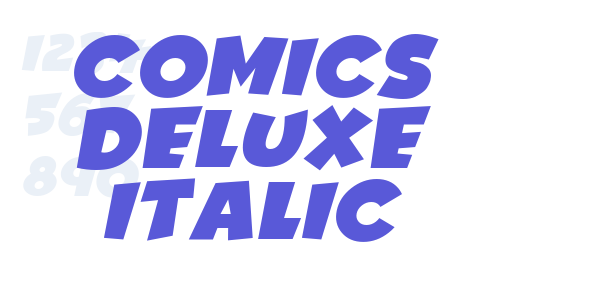 Comics Deluxe Italic font free