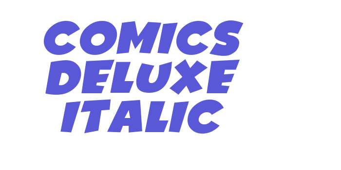 Comics Deluxe Italic Font Download