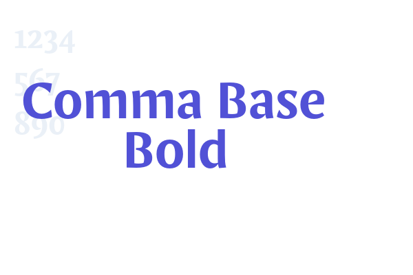 Comma Base Bold