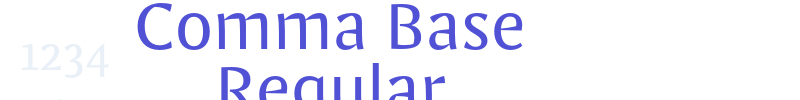 Comma Base Regular-font