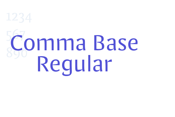 Comma Base Regular