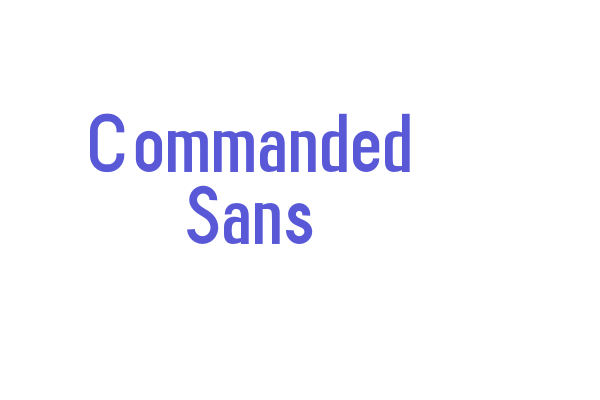 Commanded Sans Font