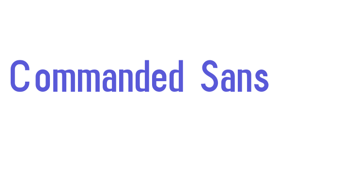 Commanded Sans Font Download