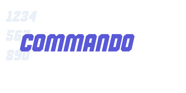 Commando font