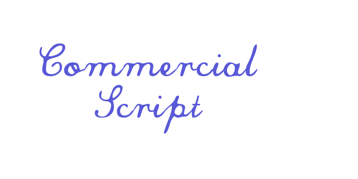 Commercial Script Font Download