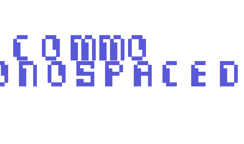 Commo  Monospaced Font Download