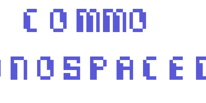 Commo  Monospaced Font Download