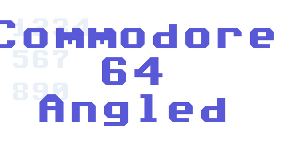 Commodore 64 Angled font free