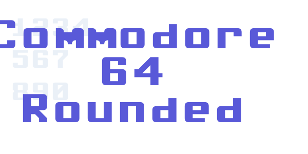 Commodore 64 Rounded font free