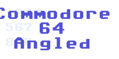 Commodore 64 Angled-font-download