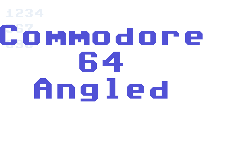 Commodore 64 Angled-font-download