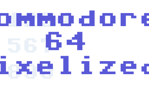 Commodore 64 Pixelized Font Download