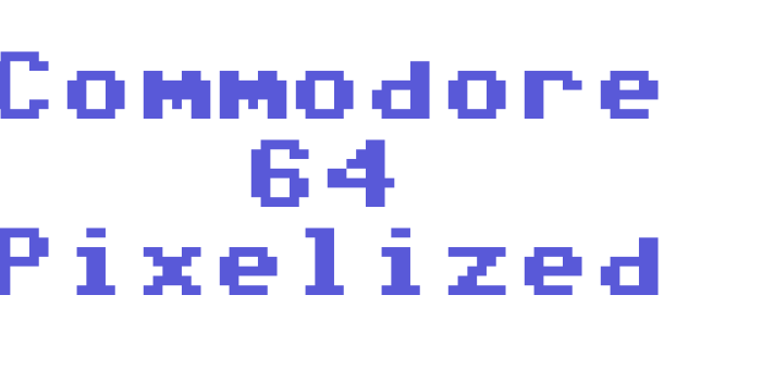 Commodore 64 Pixelized Font Download