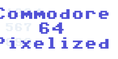 Commodore 64 Pixelized-font-download