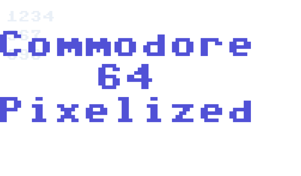 Commodore 64 Pixelized-font-download