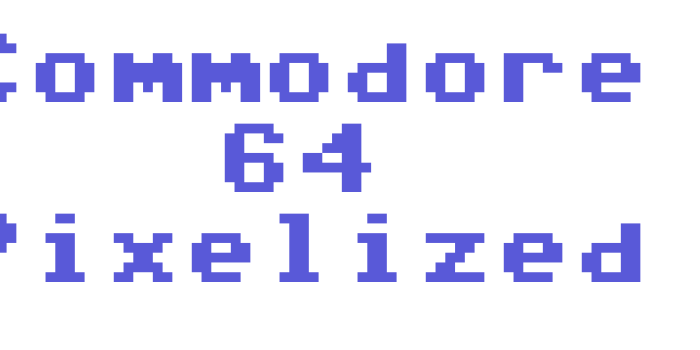 Commodore 64 Pixelized Font