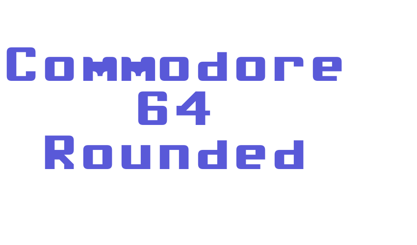 Commodore 64 Rounded Font Download