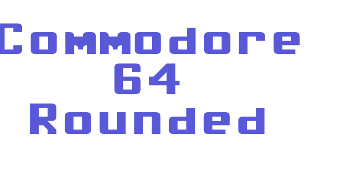 Commodore 64 Rounded Font Download