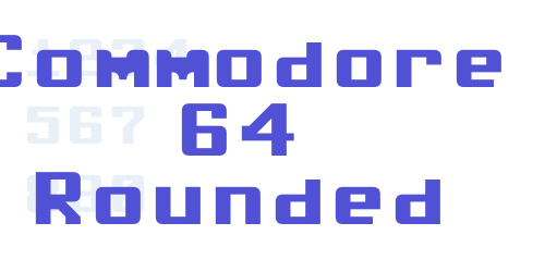 Commodore 64 Rounded-font-download