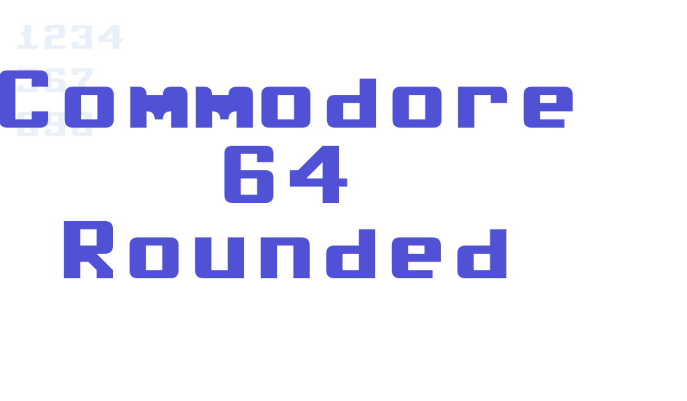 Commodore 64 Rounded-font-download