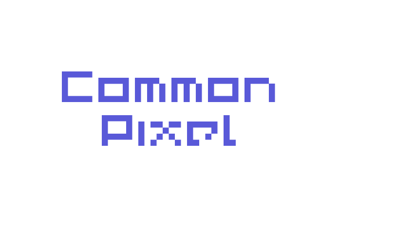 Common Pixel Font