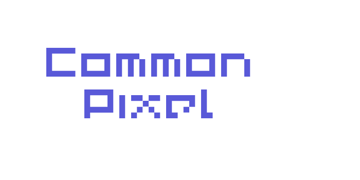 Common Pixel Font Download