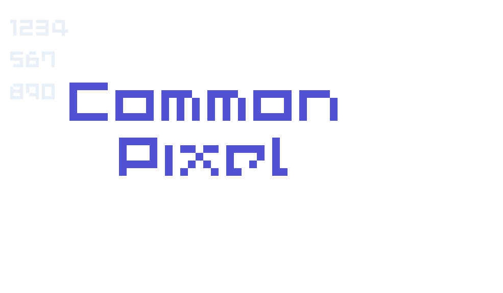 Common Pixel-font-download