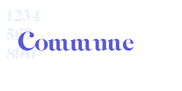 Commune font free