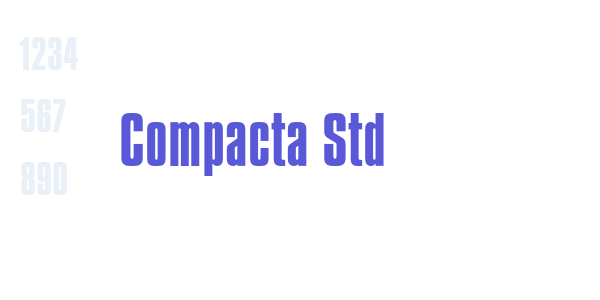 Compacta Std font free