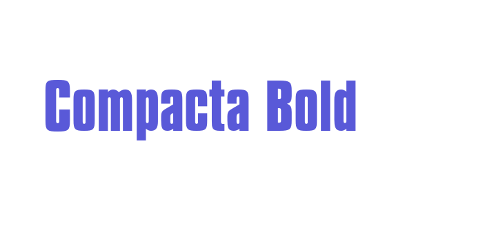 Compacta Bold Font Download