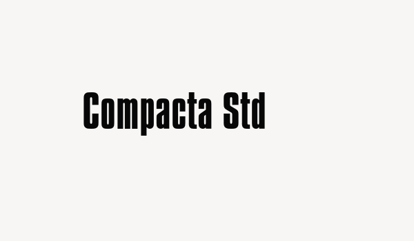 Compacta Std Font